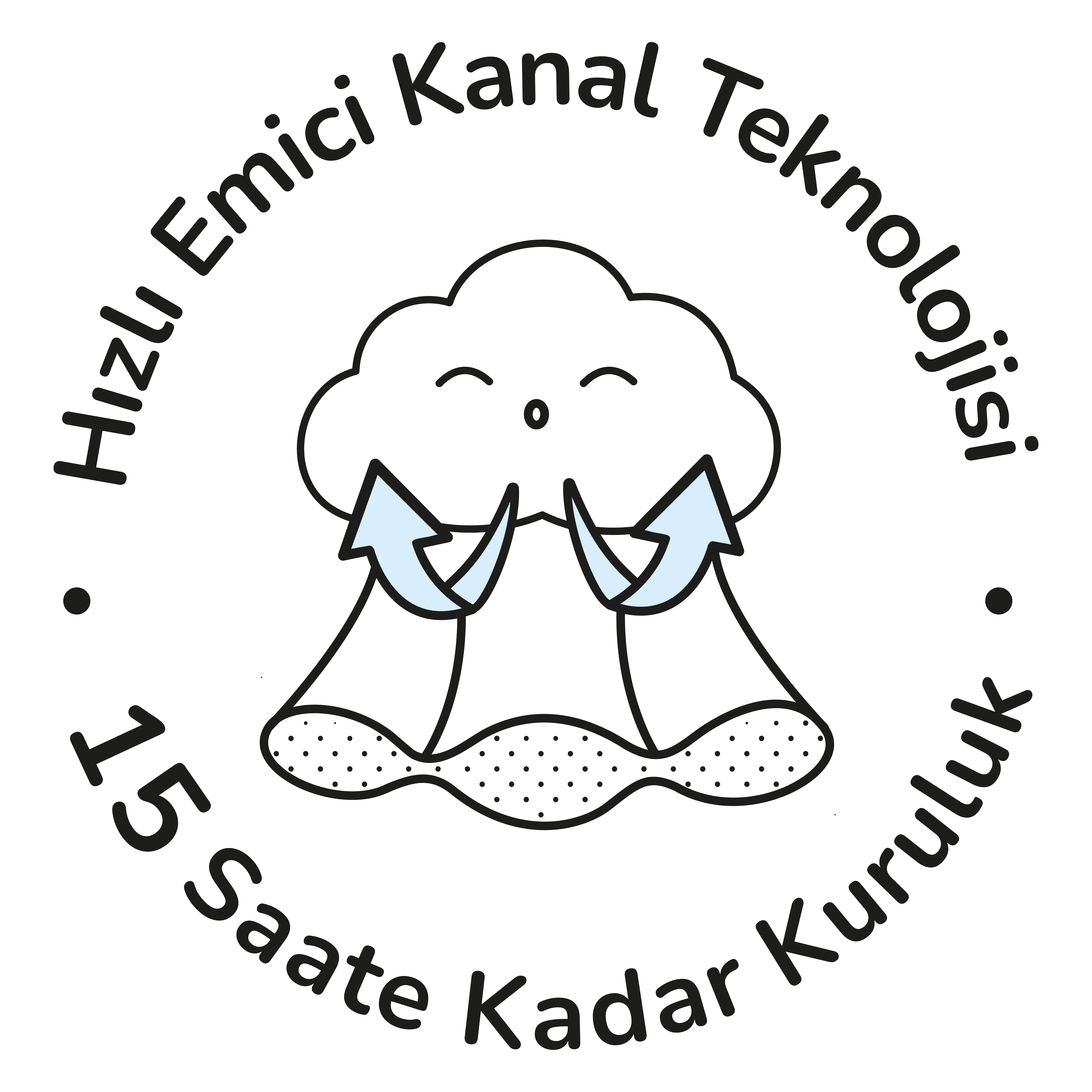 Hızlı Emici Kanal Teknolojisi<br> 15 Saate Kadar Kuruluk